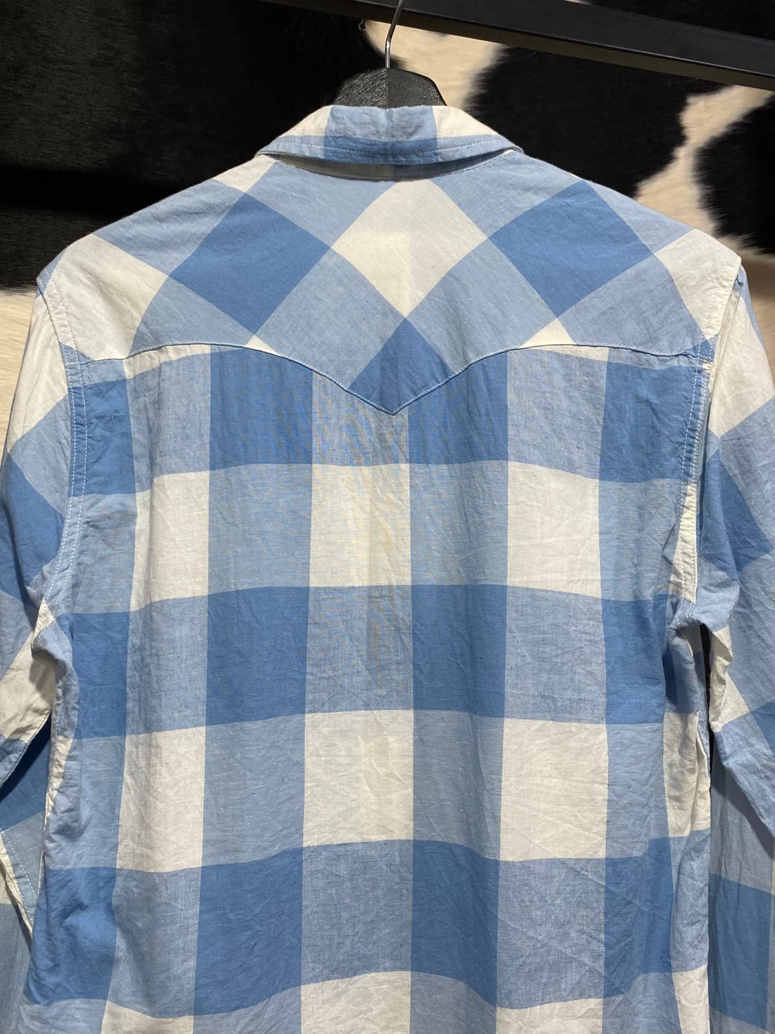 Levi’s 하늘색 체크 웨스턴 셔츠 상품이미지6