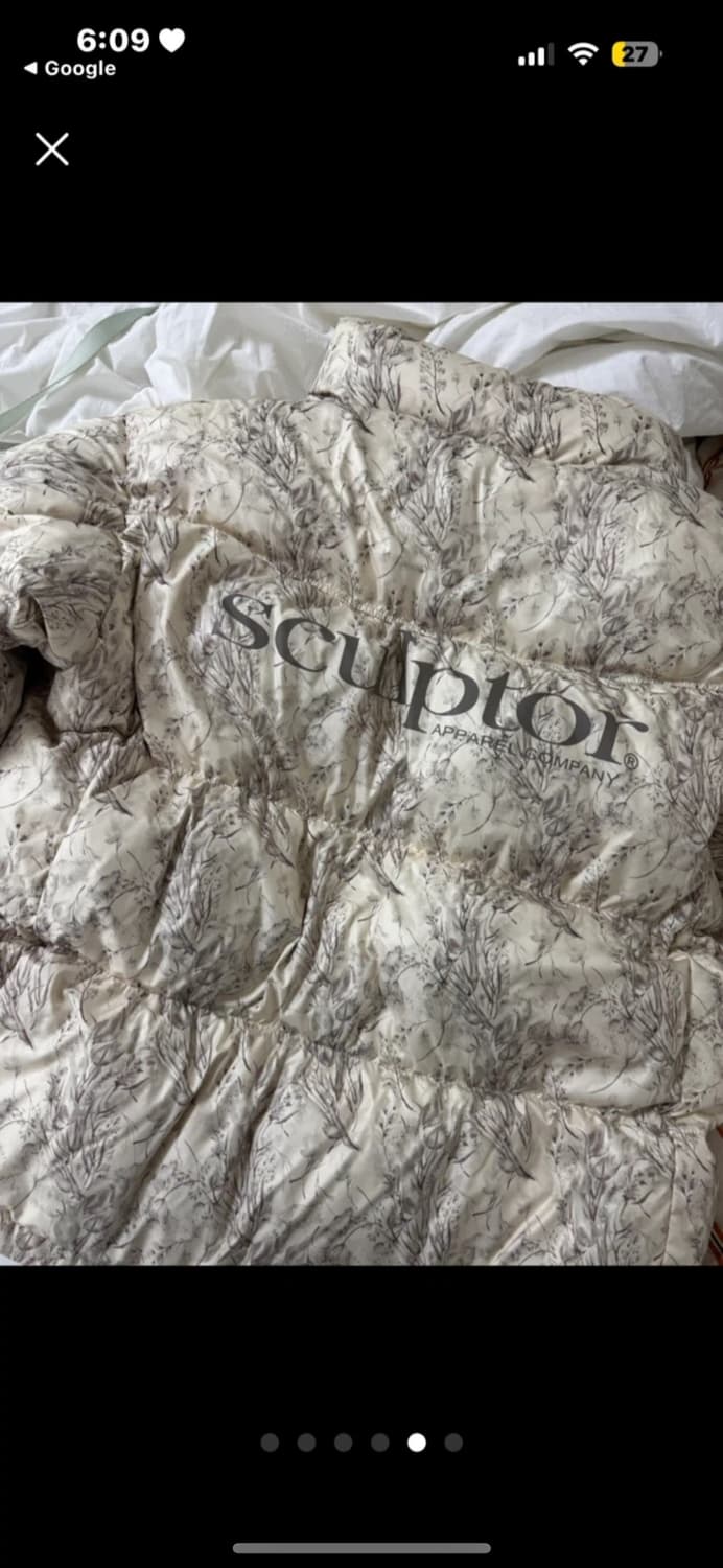 Sculptor 스컬프터 오버사이즈 플라워 패딩 L 상품이미지2