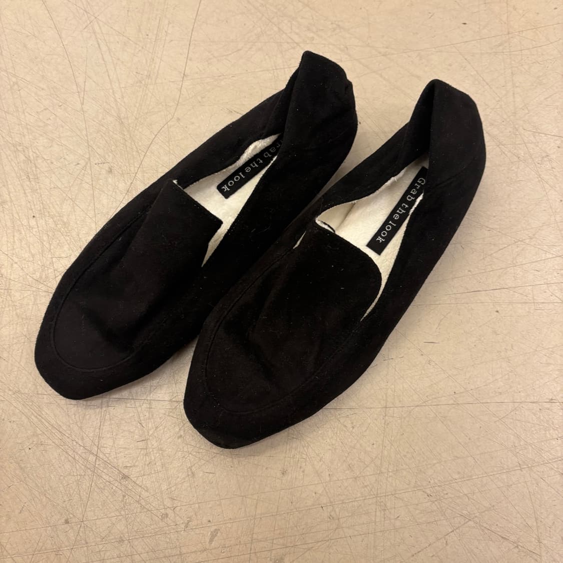 빈티지 스웨이드 블랙 로퍼 상품이미지1