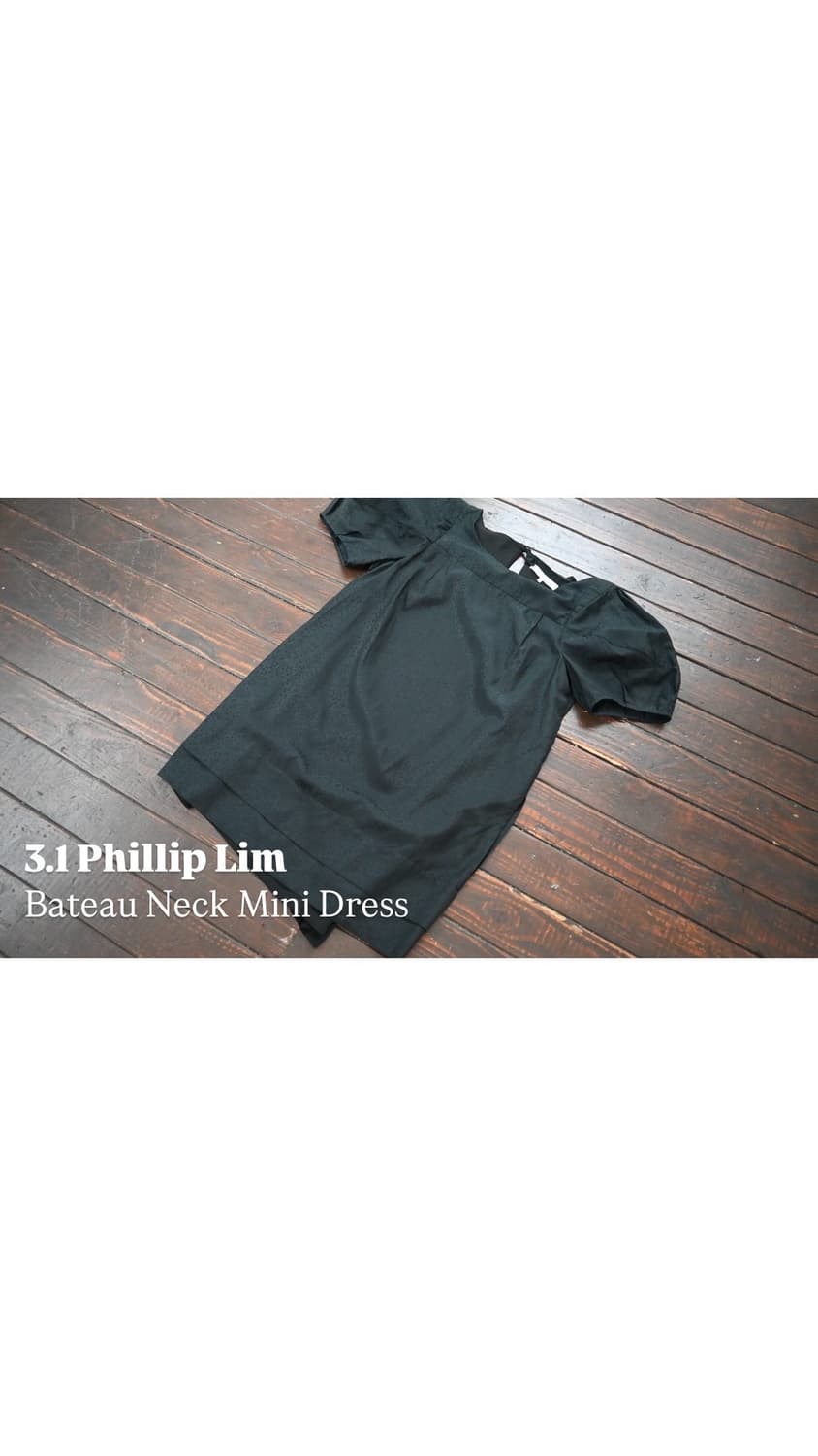 Bateau Neckline Mini Dress 상품이미지2