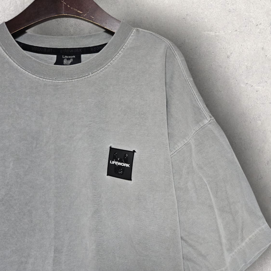 라이프워크 사각와펜 피그먼트 반팔티 (110/2XL) 상품이미지4
