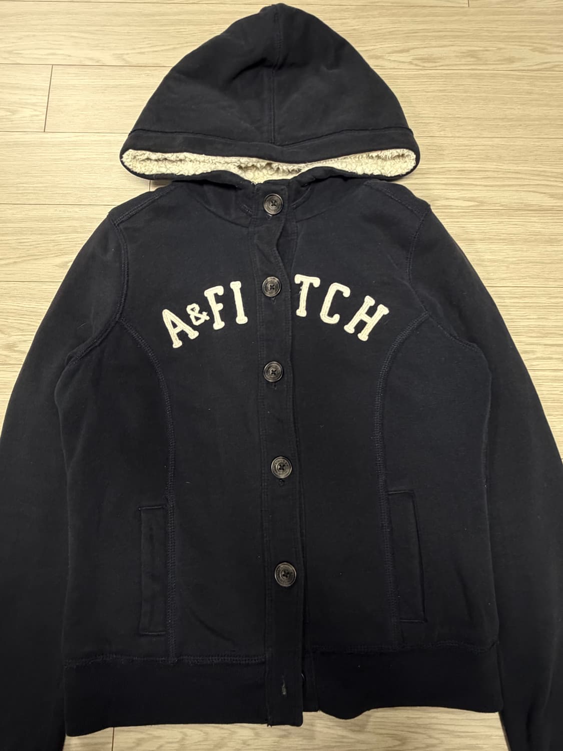 아베크롬비 양털 후드집업 m 상품이미지2