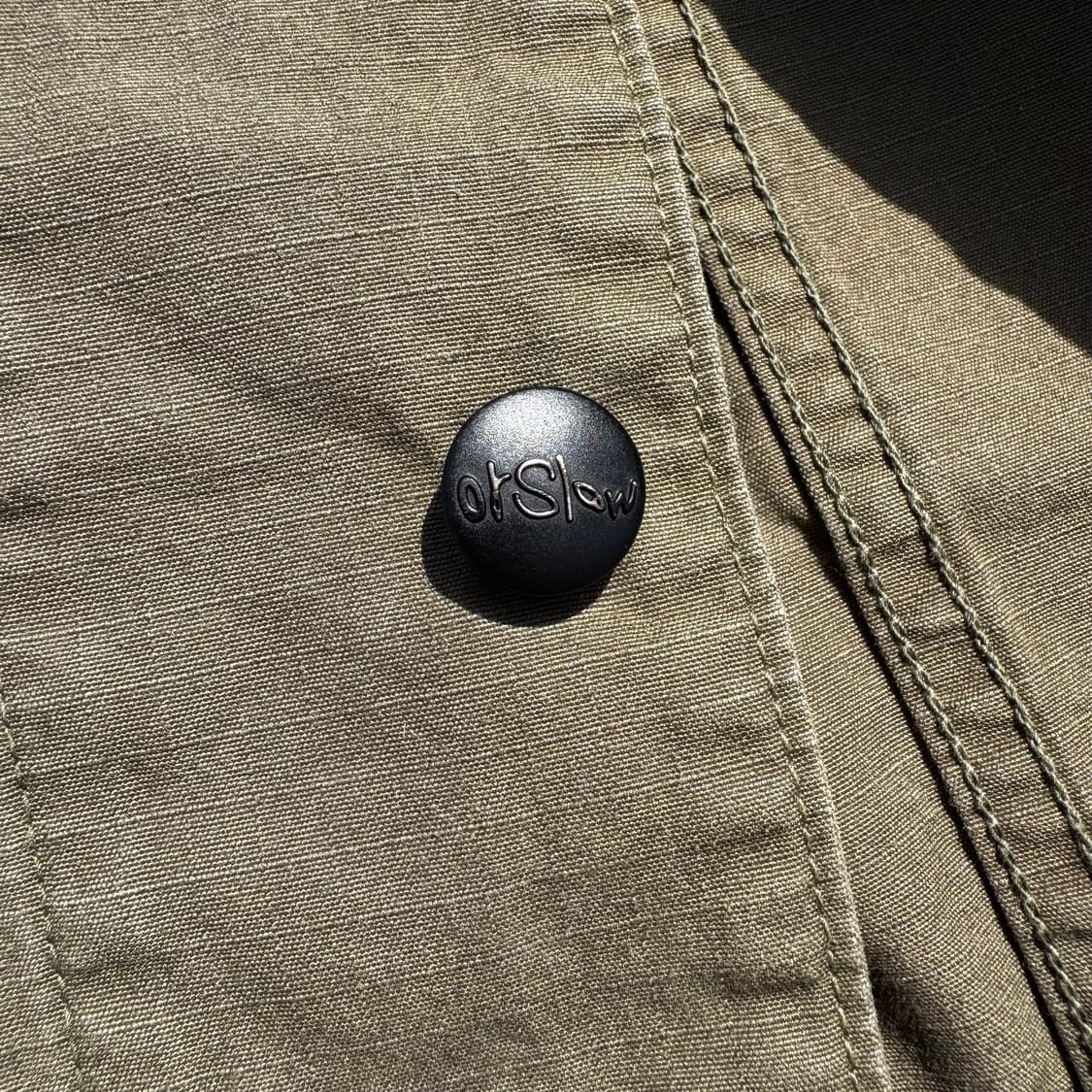 [L] Orslow 오어슬로우 논카라 립스탑 밀리터리 자켓 상품이미지6