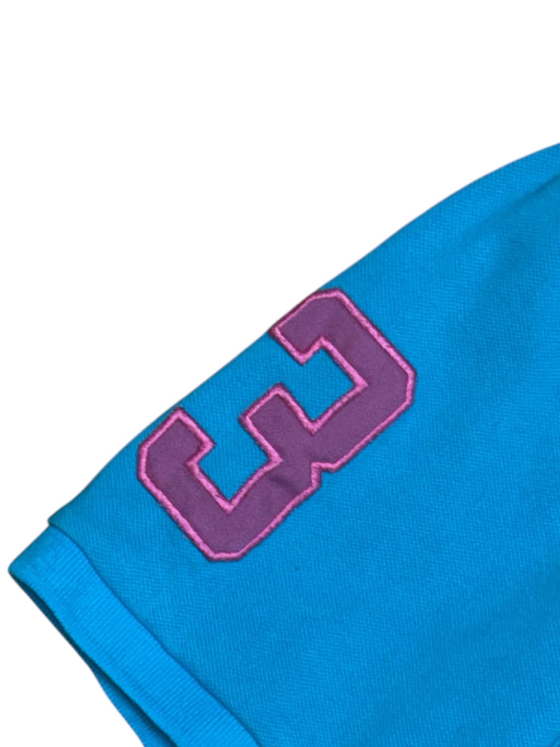 폴로 랄프로렌 아쿠아 블루 핑크 빅포니 카라 반팔티셔츠 상품이미지5