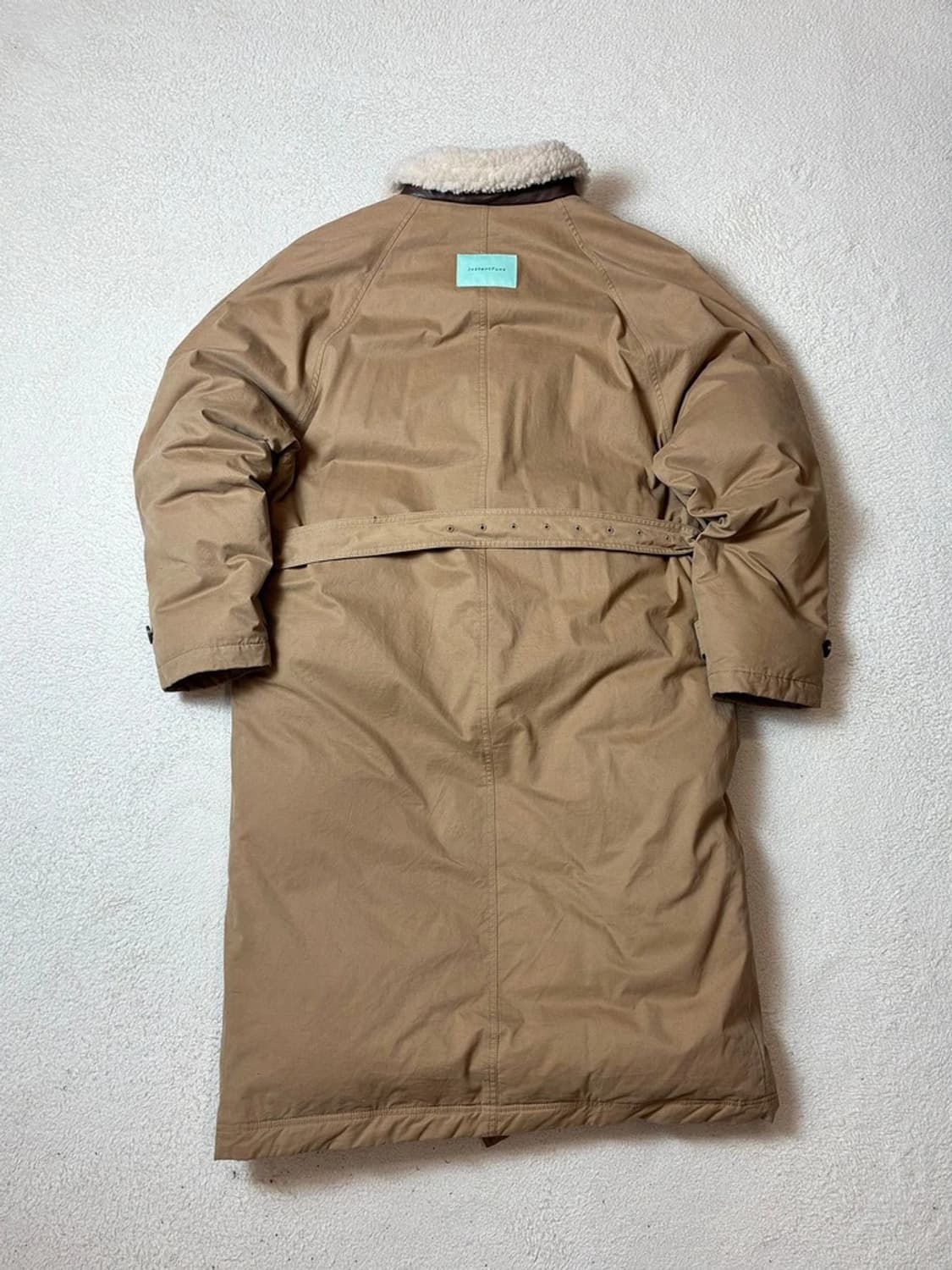 인스턴트펑크 20FW 덕다운 무스탕 롱 코트 PN7843 상품이미지6