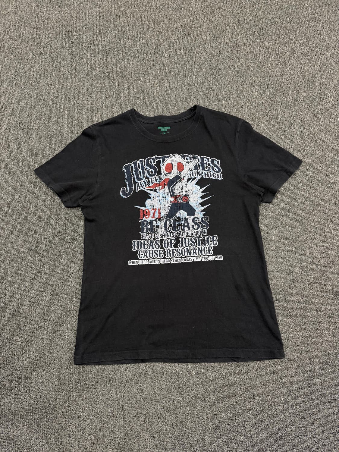 M) masked rider series 빈티지 가면라이더 프린팅 반팔  상품이미지1