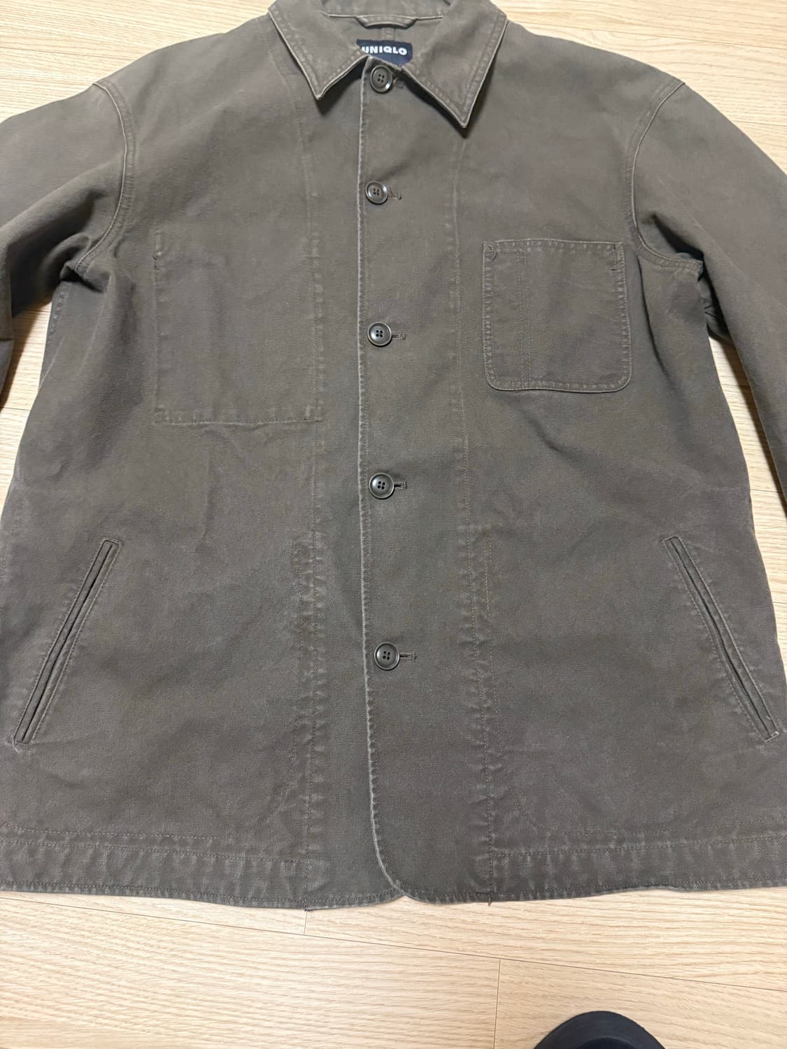 XL) 45,000원 올드 유니클로 빈티지 구제 코튼 워크 자켓 구형 상품이미지4