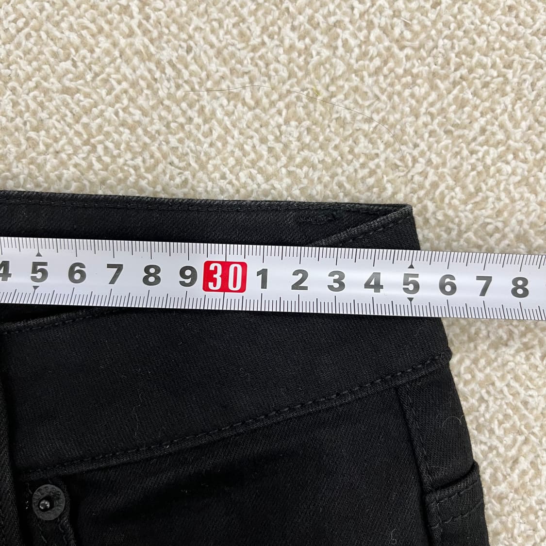 28 게스 블랙 데님 청바지 0126M 상품이미지5