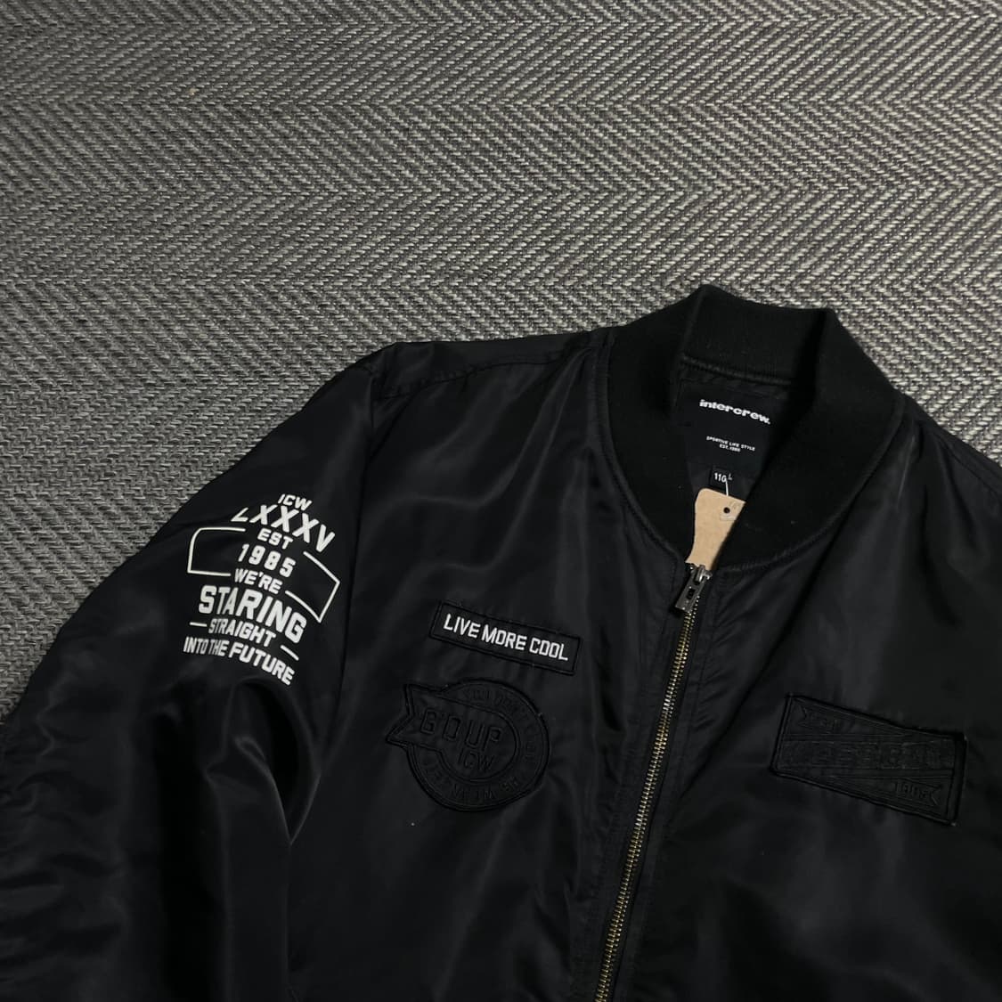 인터크루 패치워크 박시핏 MA-1 항공 점퍼o 5208 상품이미지3