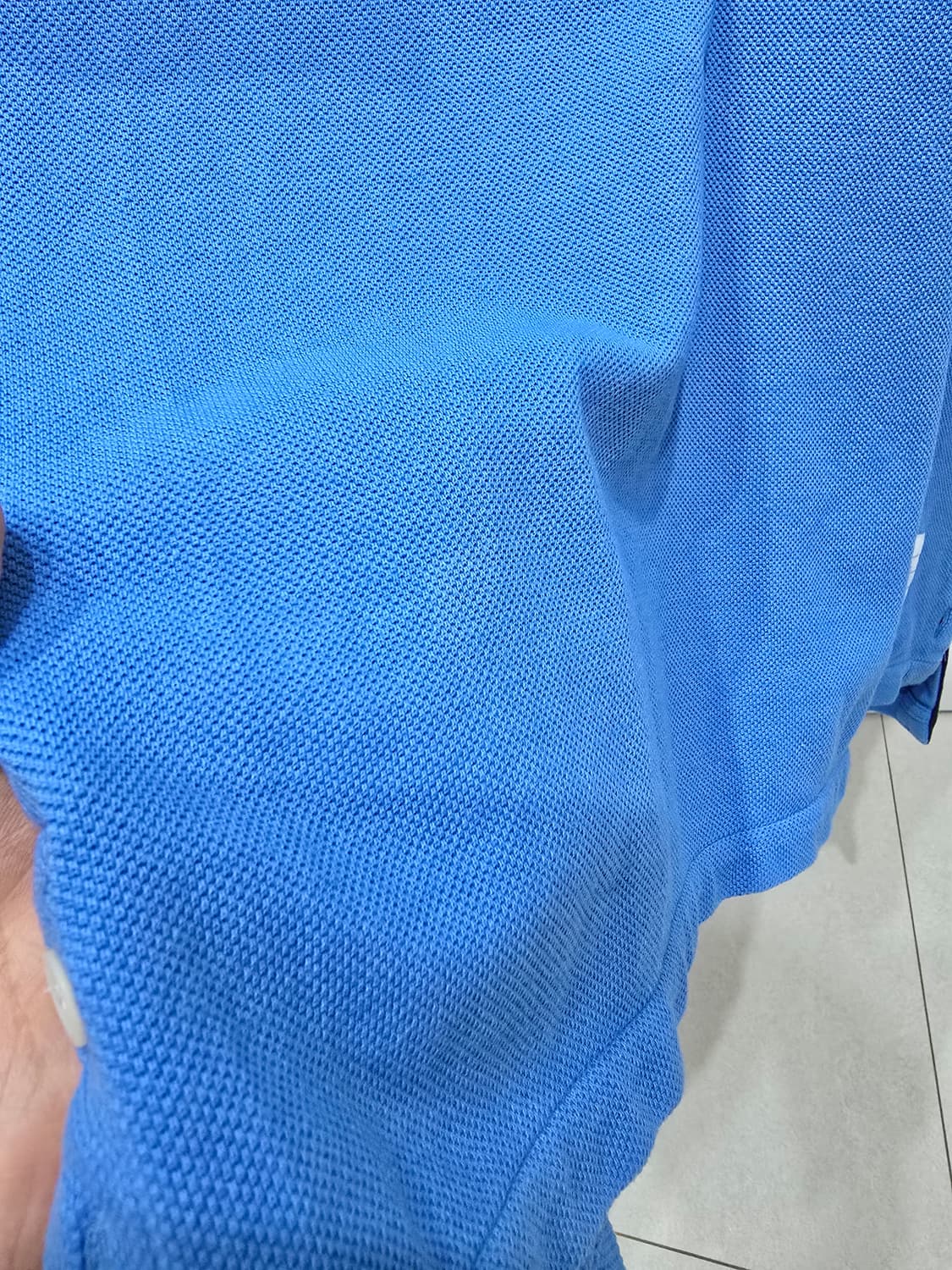 톰브라운 블루 반팔 카라티 상품이미지4