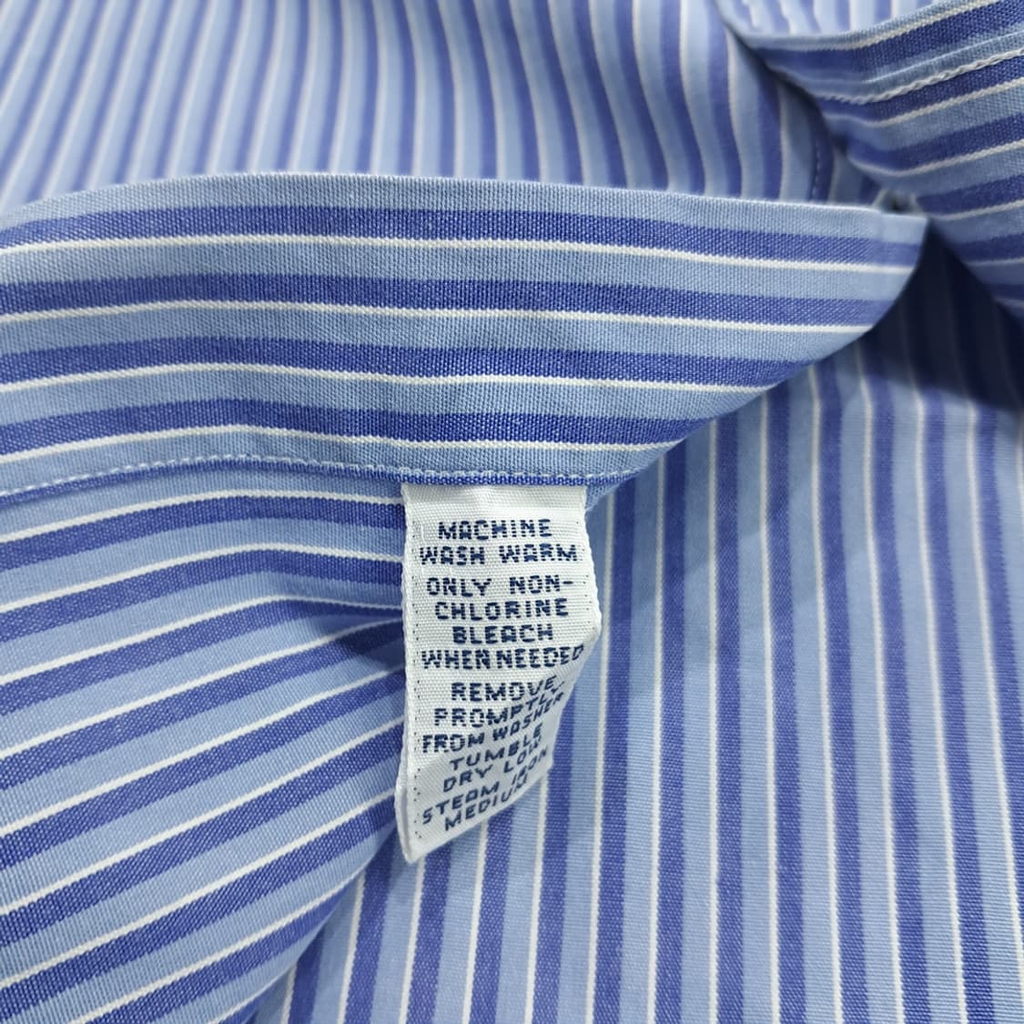 Co896 XL 폴로 랄프로렌 블루 스트라이프 긴팔 셔츠 남방 상품이미지6