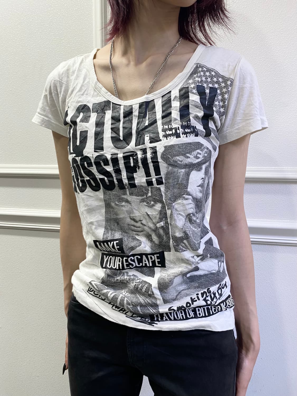 [INGNI]2000s Y2K Girl Print Tee 상품이미지4