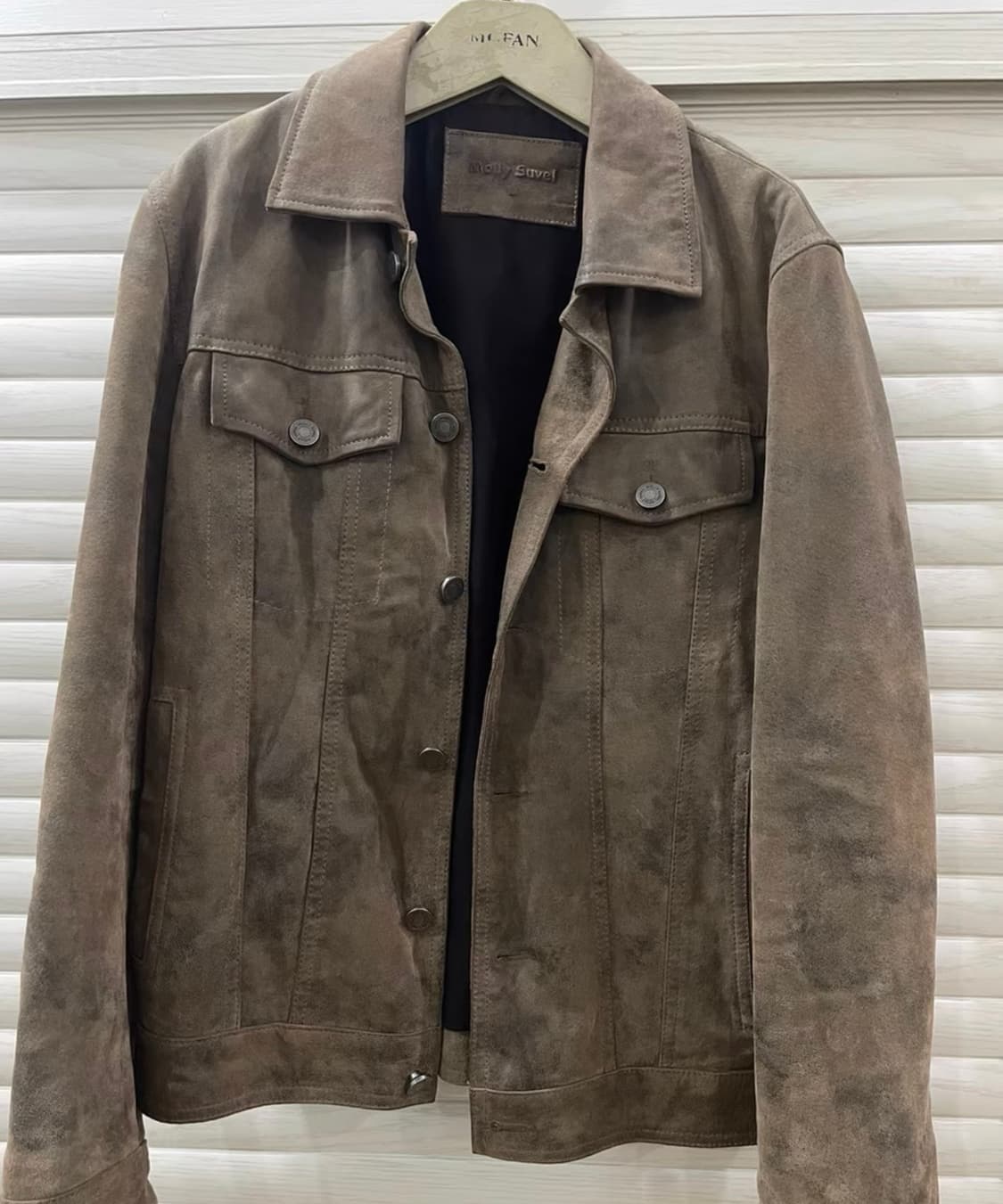 빈티지 헤비 스웨이드 레더자켓 상품이미지1