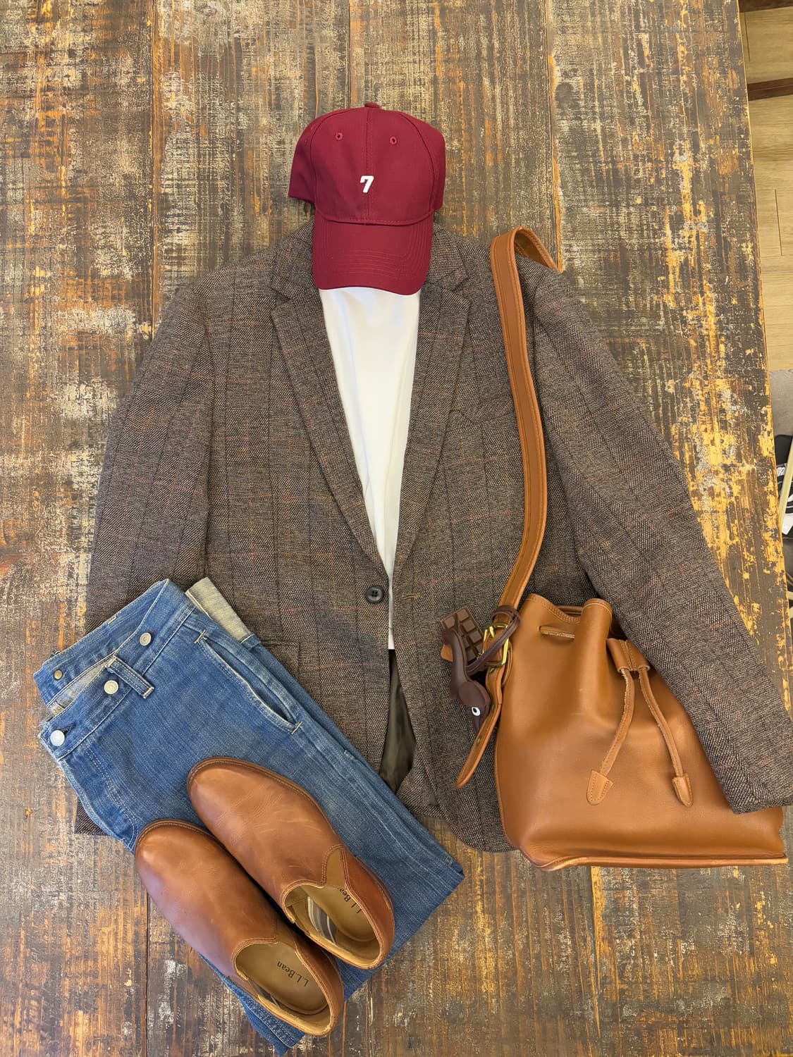 울혼방 블레이저 상품이미지1