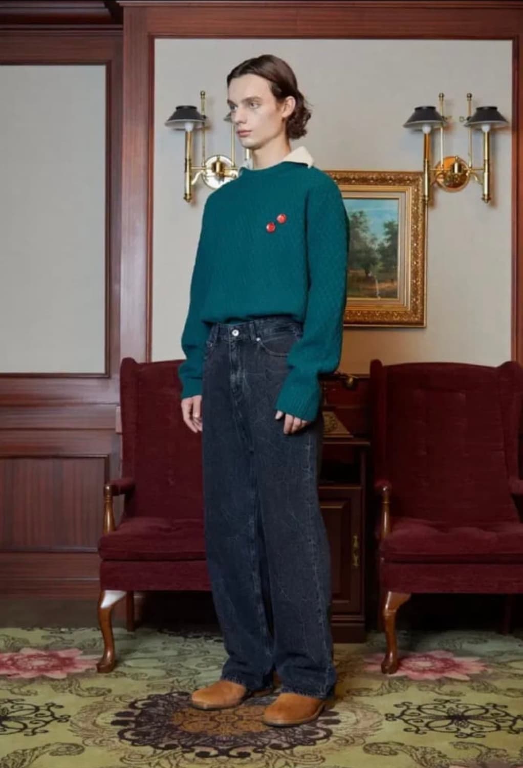 Stu 메리노울 니트 m 상품이미지1