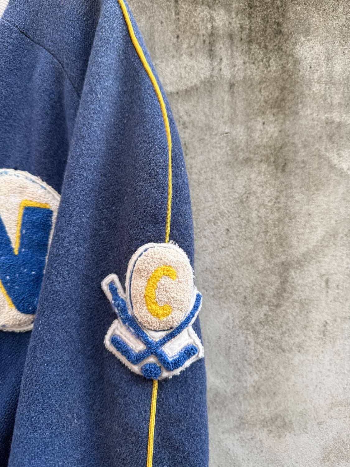 60s 빈티지 울 바시티 자켓 XL 상품이미지5