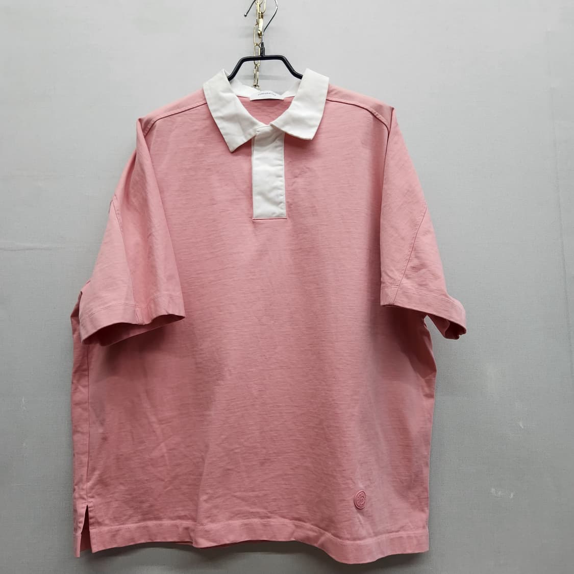 커스텀멜로우 로고와펜 럭비티 반팔카라 38(XL~2XL) 남여공용 상품이미지1