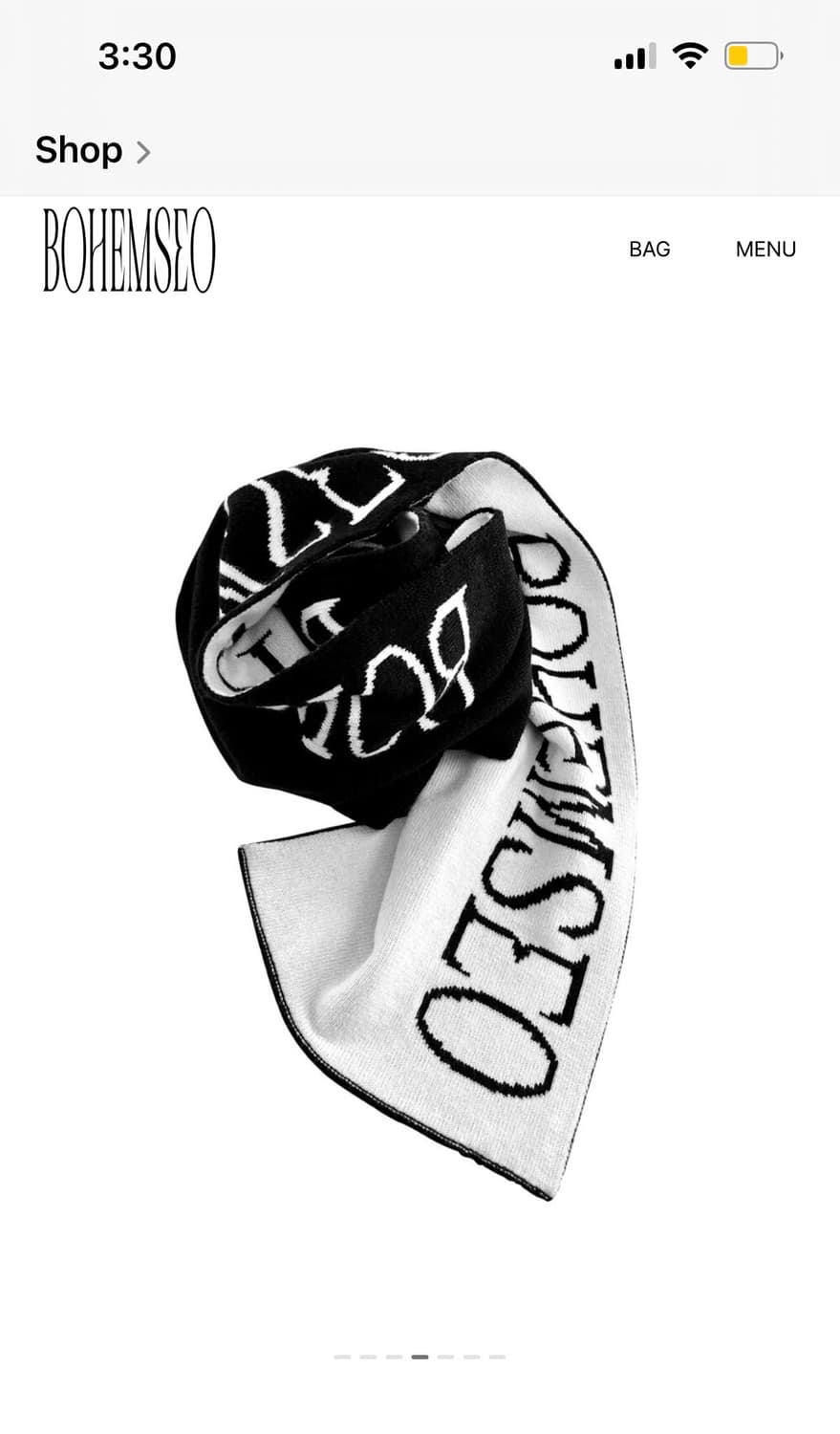 보헤미안서울 자카드 머플러 상품이미지1