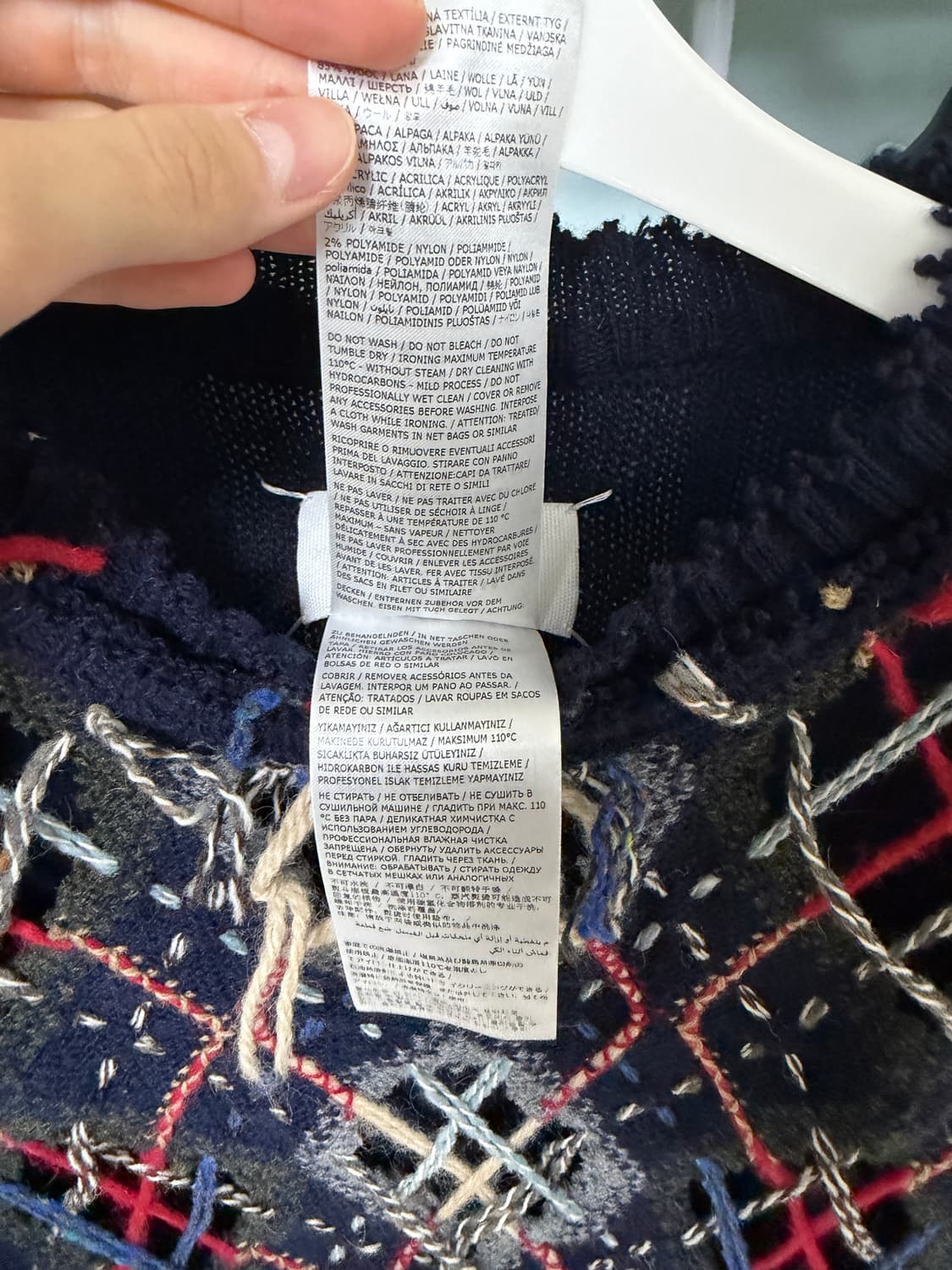 Maison Margiela  디스트로이드 아가일 니트 M 상품이미지9