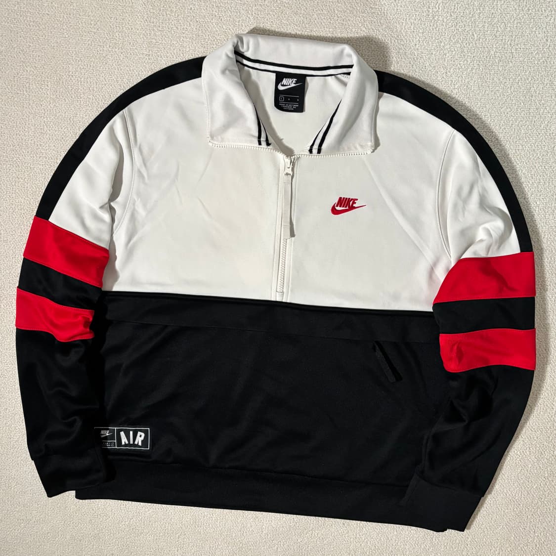 [L] 나이키 검흰 레드 포인트 져지 반집업 상품이미지1