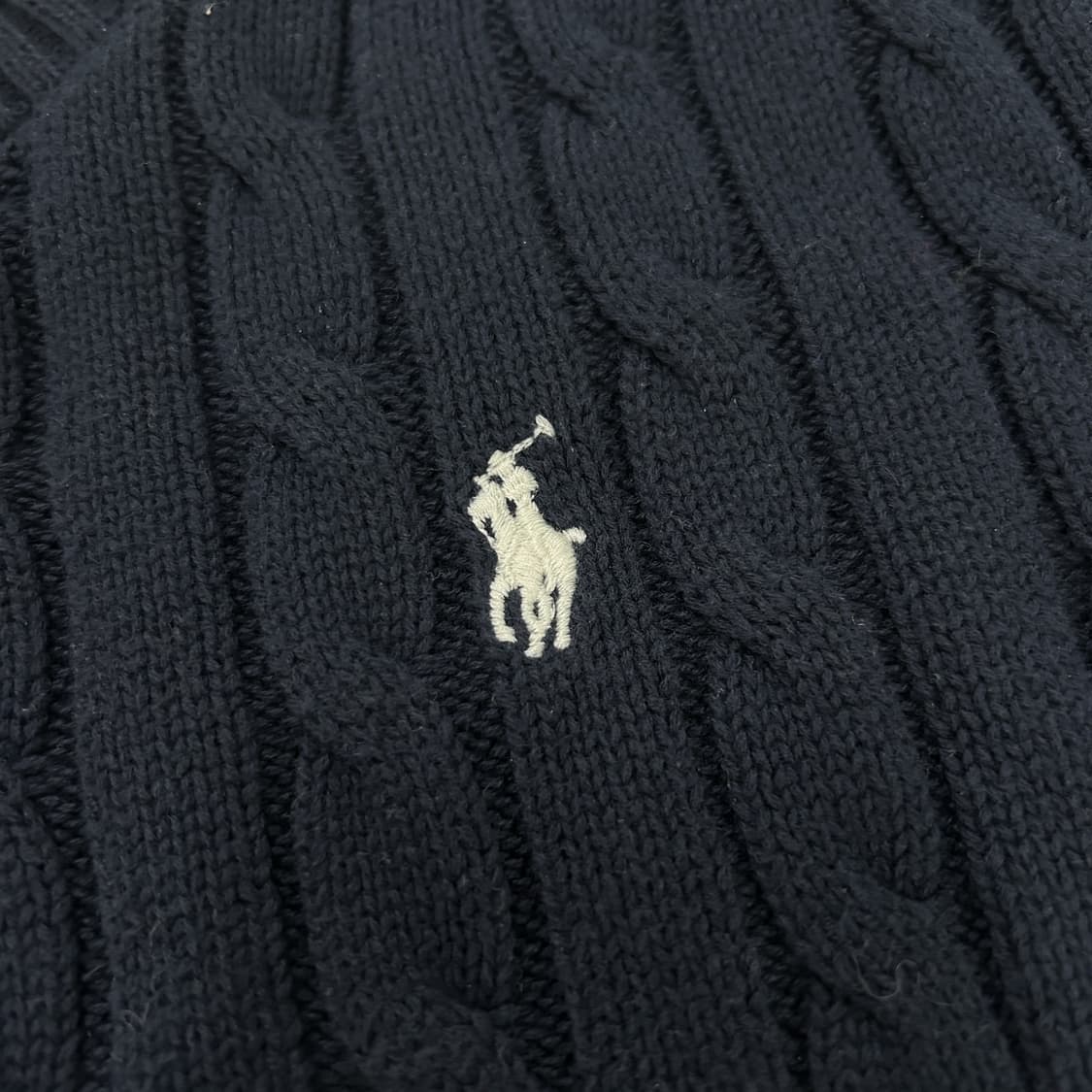 폴로 랄프로렌 네이비 케이블 니트 s 상품이미지3