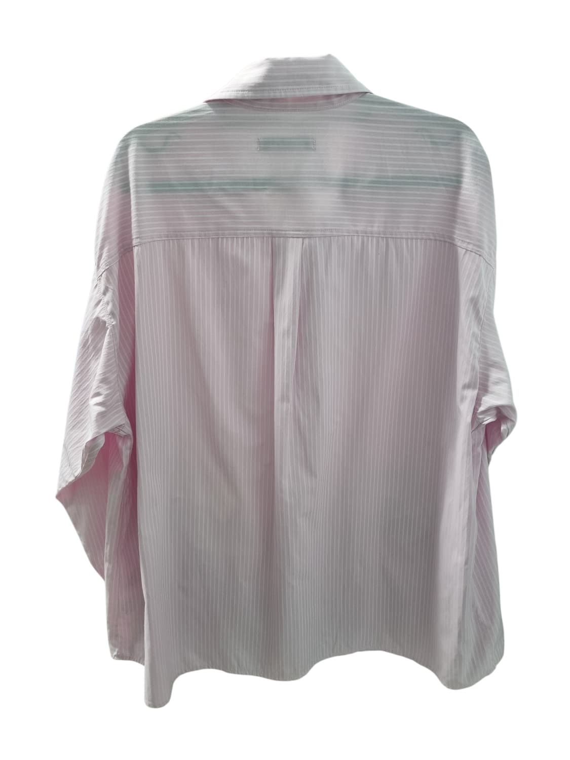 LOTSYOU 핑크 스트라이프 셔츠 레이스업 상품이미지2