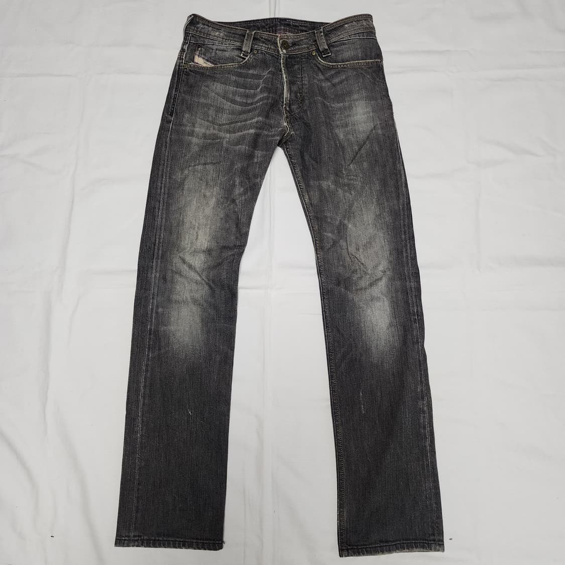 DIESEL SLAMMER 디젤 워시드 흑청 데님팬츠 상품이미지2