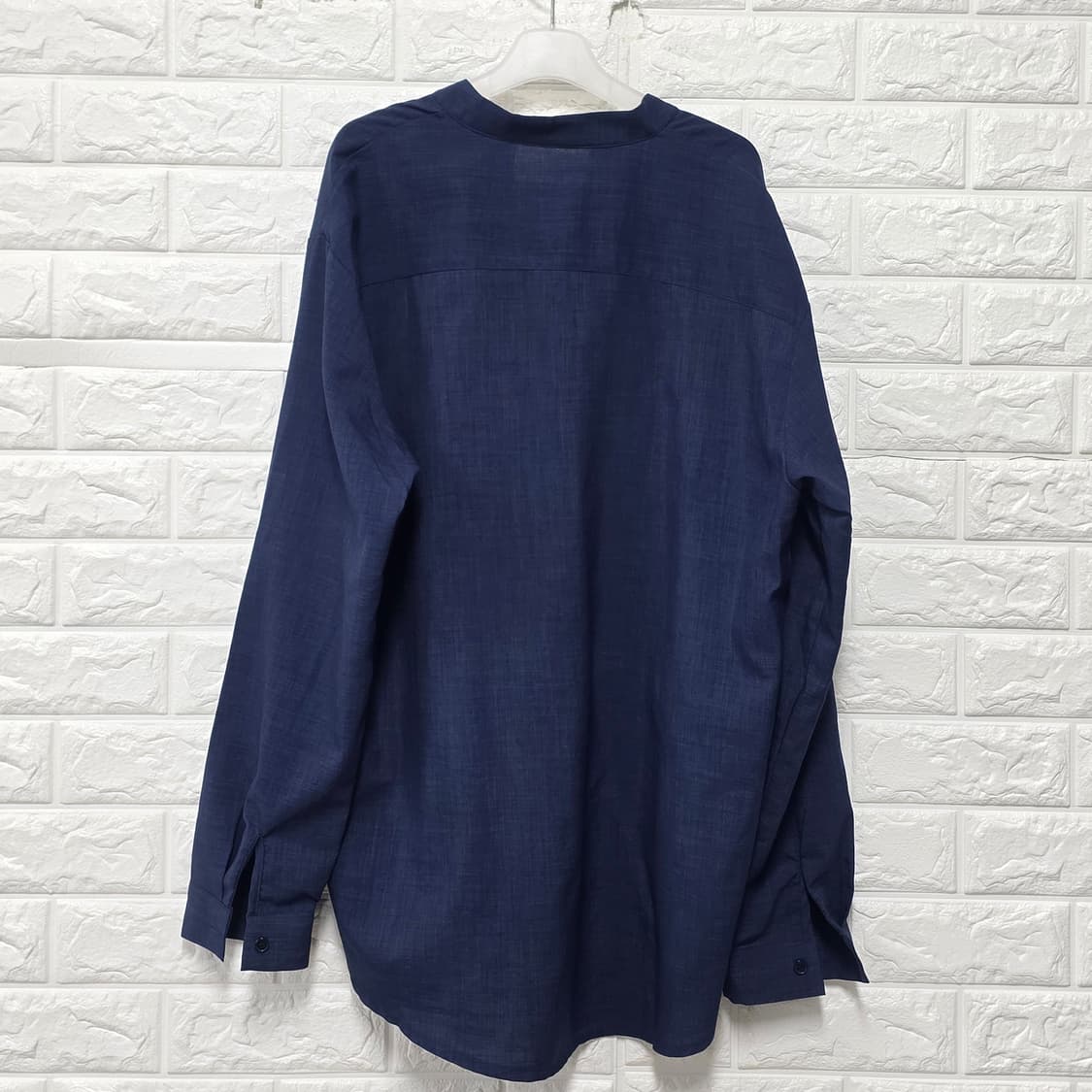 아르반 아레븐 네이비 헨리넥 셔츠 L 상품이미지4