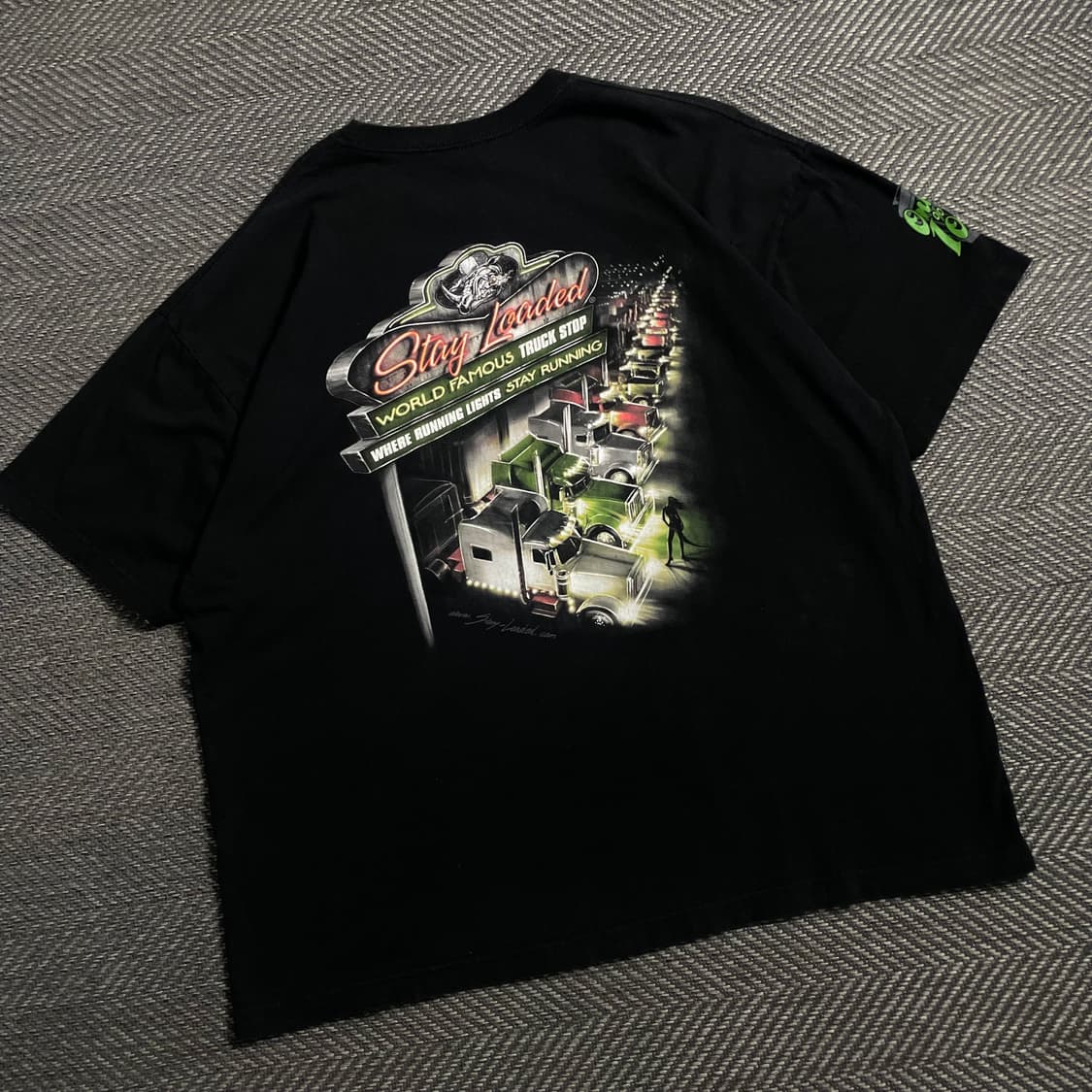 USA 빈티지 트럭 스탑 빅로고 반팔 티셔츠y 4637 상품이미지1