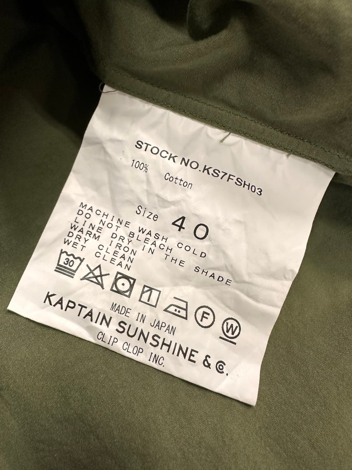(40)캡틴선샤인 17AW 유틸리티 오픈카라 셔츠 상품이미지7