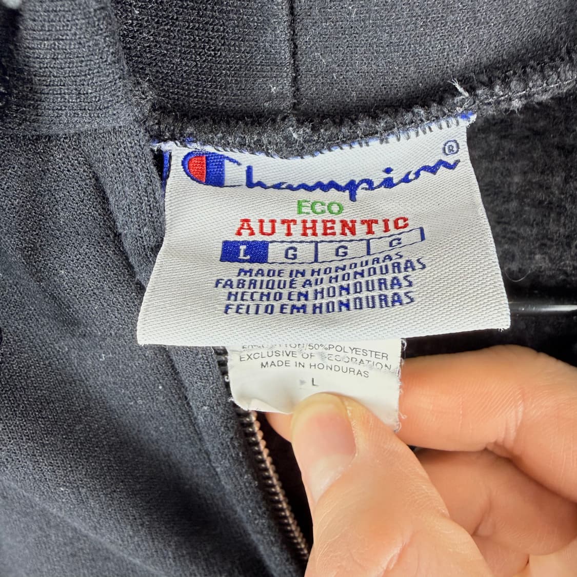 (L) 챔피온 eco 후드집업 블랙 상품이미지4
