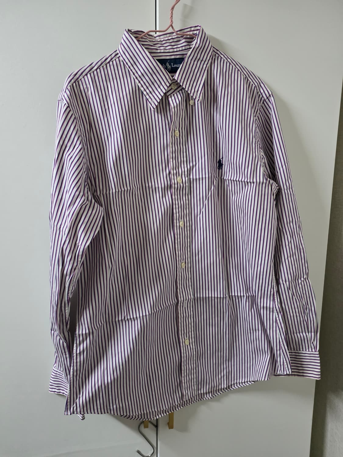 폴로 스트라이프 셔츠 퍼플 16 40 상품이미지1