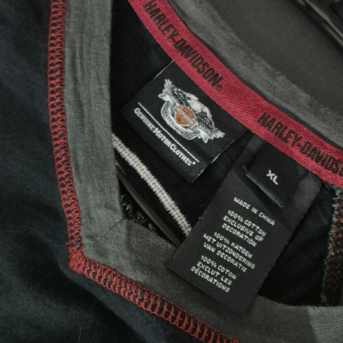 할리데이비슨 레드 스티치 롱슬리브 XL사이즈 상품이미지6