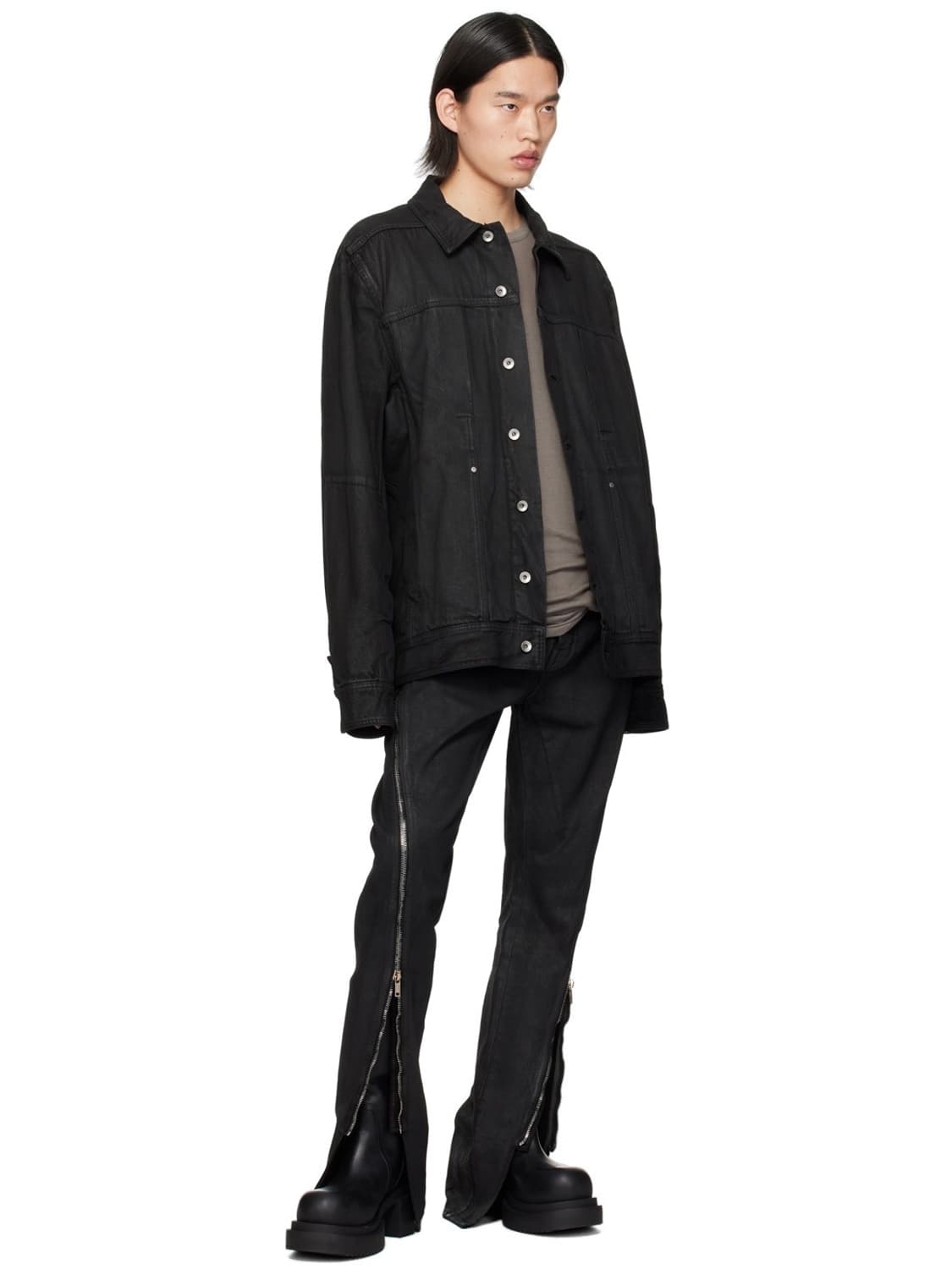 SS24 블랙 리도 워커 데님 자켓 상품이미지1