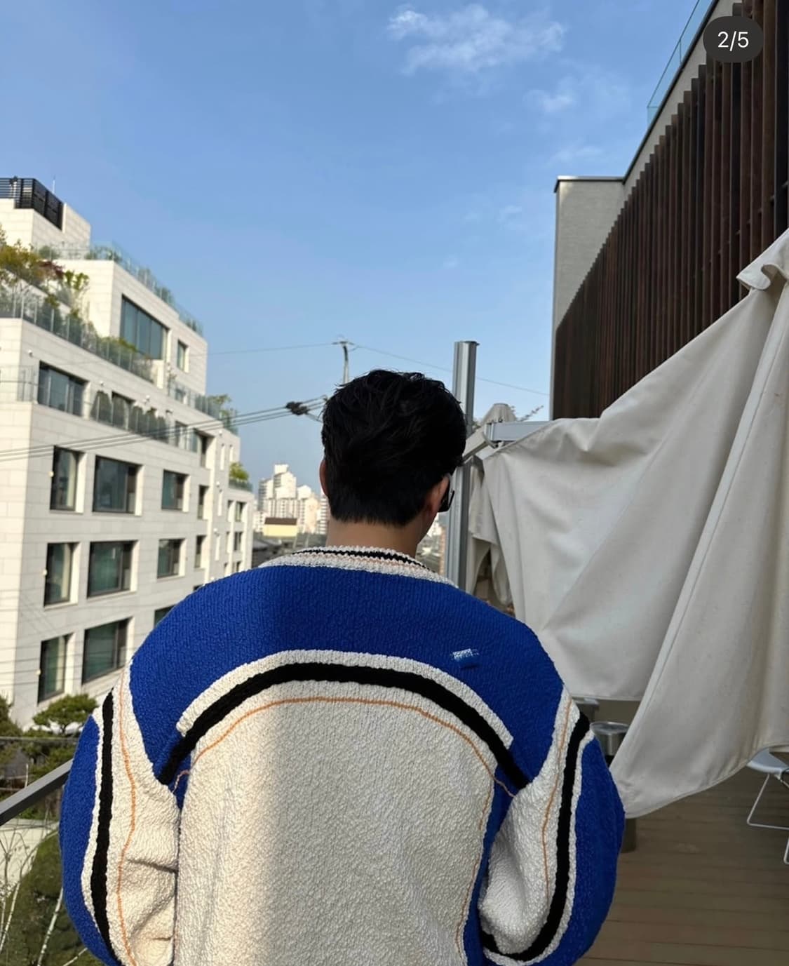 xl ) 아더에러 알립 alieb 니트 자켓 블루 상품이미지1