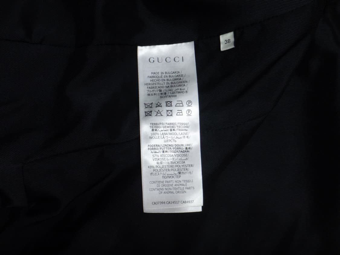 (38size) 구찌 여성 블랙 블레이저 유니폼 슈트 자켓 상품이미지8