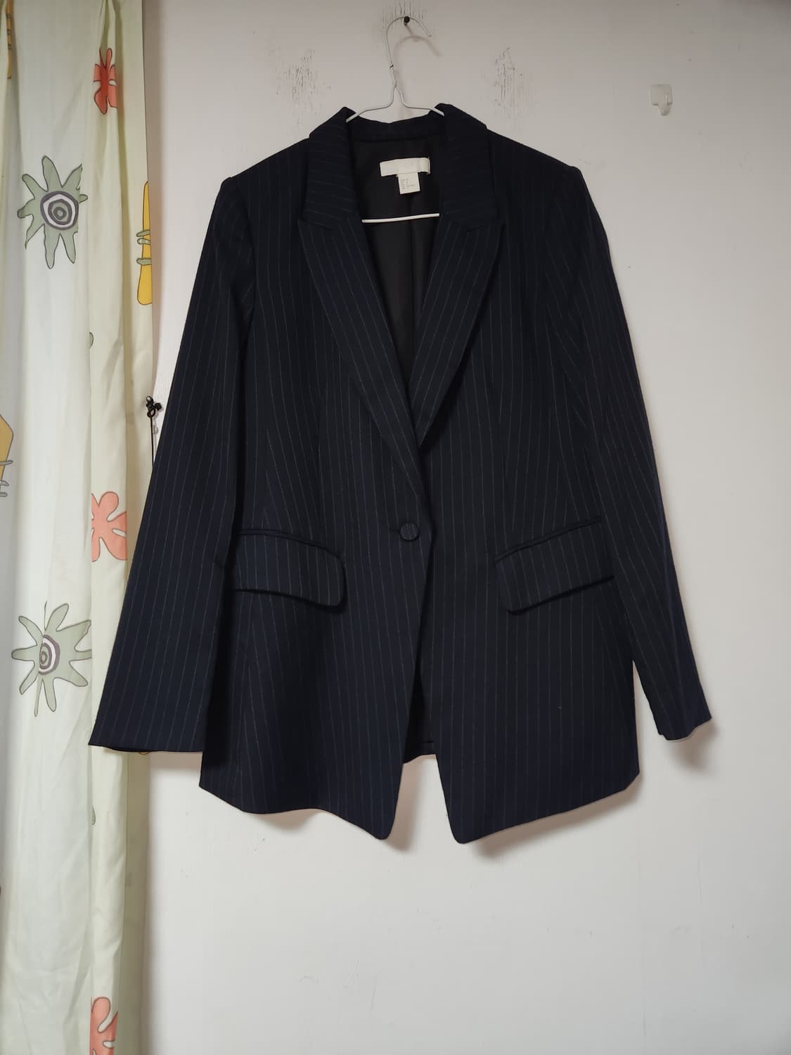 H&M 네이비 스트라이프 자켓 165/84A 상품이미지1