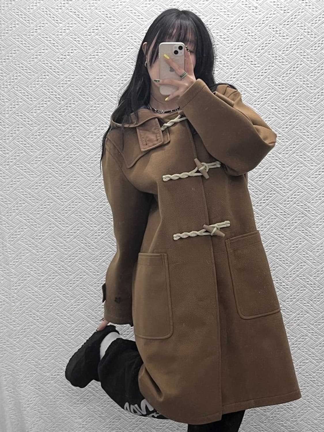 유니클로 U 블럭테크 떡볶이 더플 롱코트 S C07452 상품이미지1