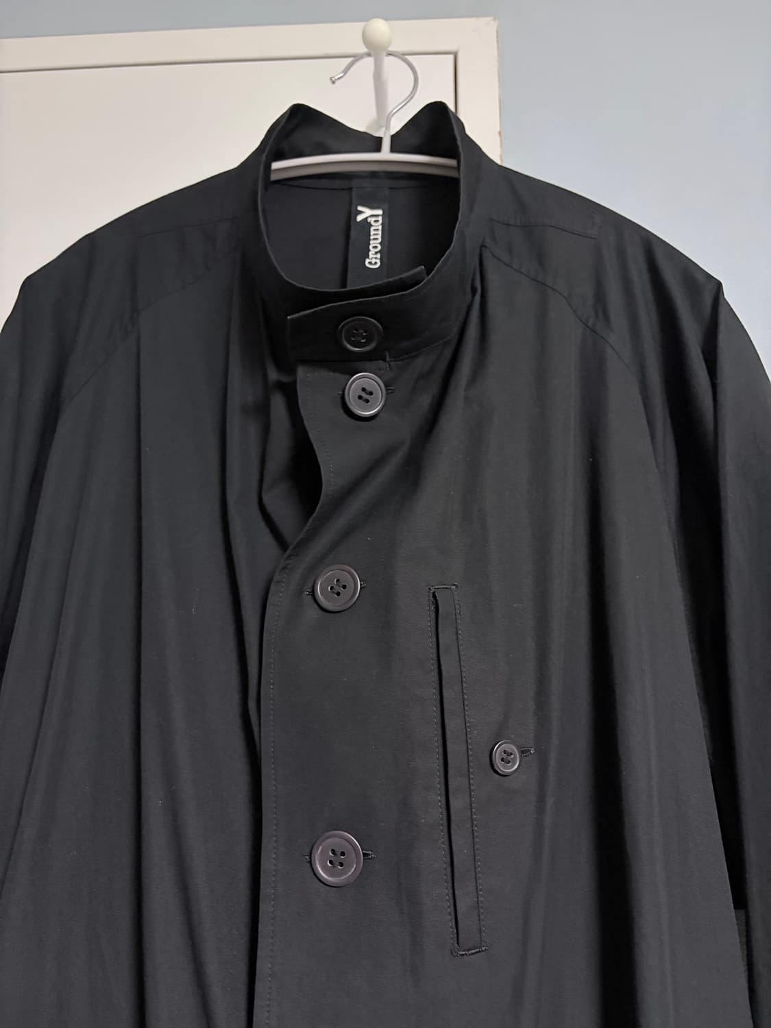 요지야마모토 코튼 롱 코트 상품이미지1