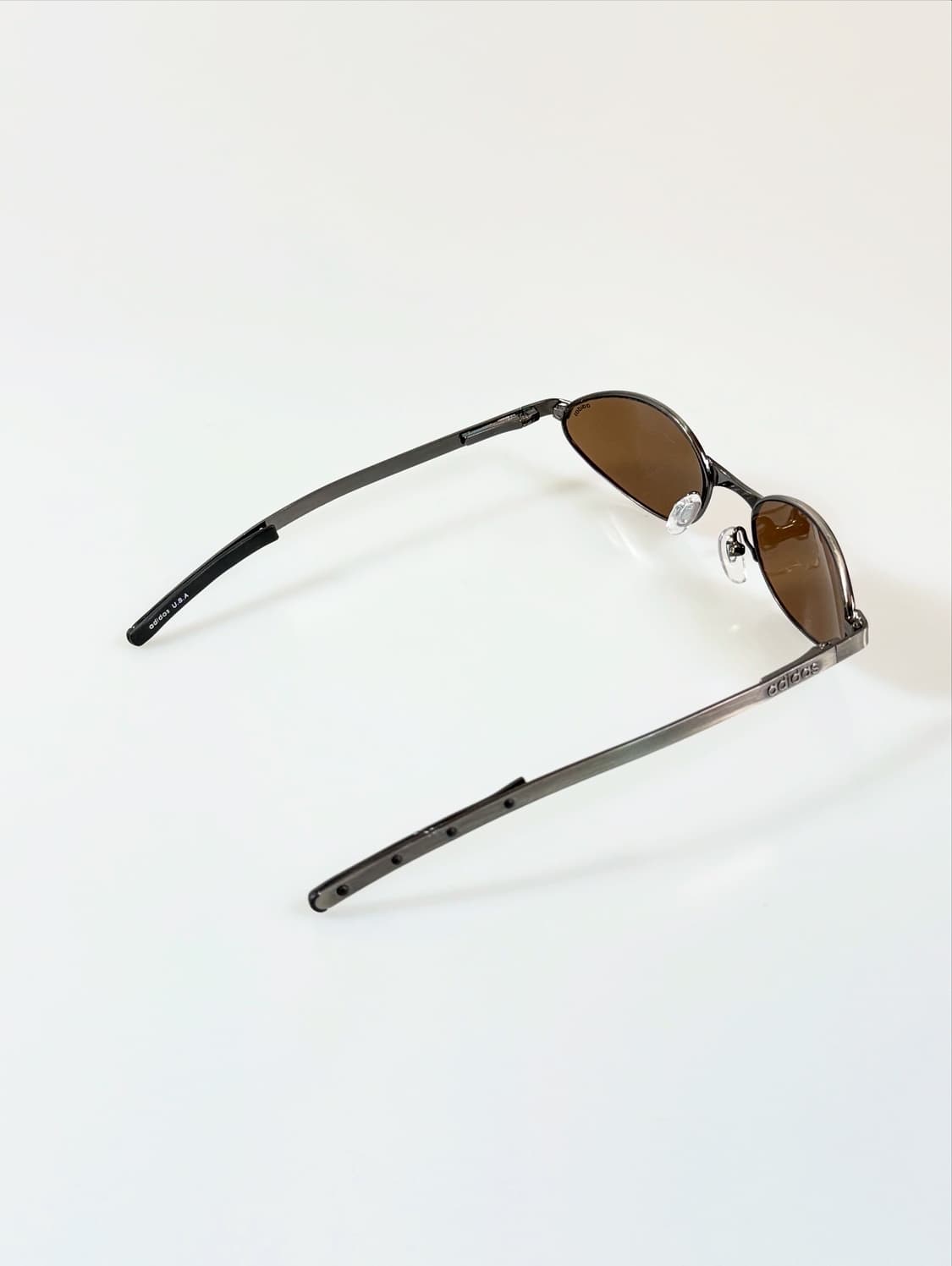 90s 아디다스 건메탈 오벌 프레임 틴트 빈티지 선글라스 상품이미지5