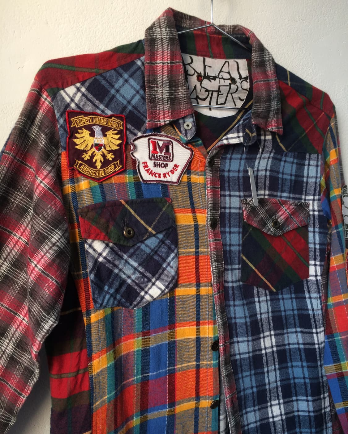 Check pattern mixed shirt 상품이미지5