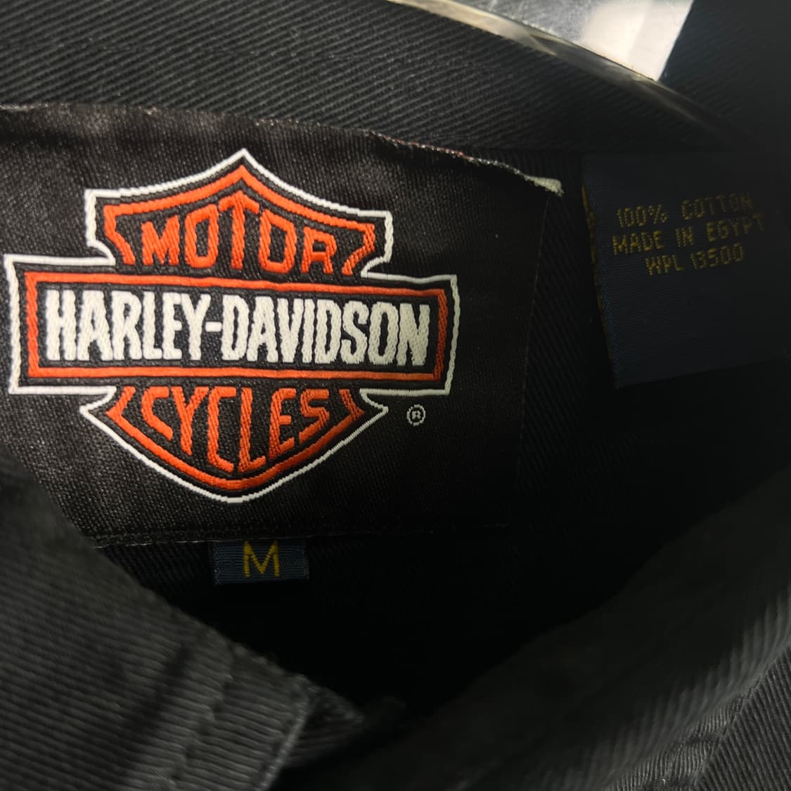 할리데이비슨 스크리밍 이글 블랙 버튼업 셔츠 M 상품이미지4