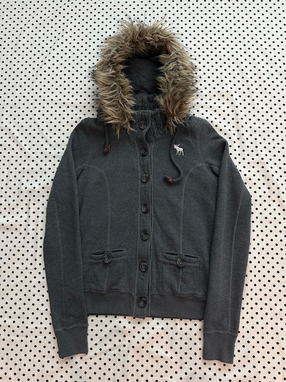 아베크롬비 울프죠 퍼 후드집업 y2k 대장급 희귀 상품이미지1