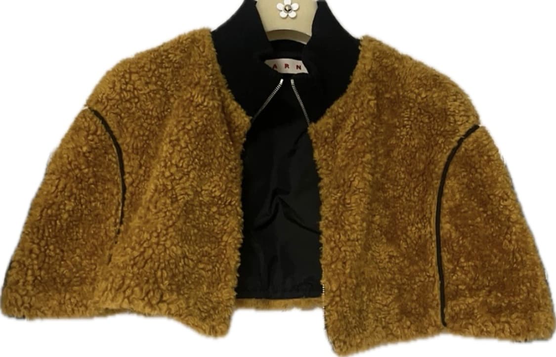 마르니 크롭 퍼 케이프 정품 새상품 상품이미지2