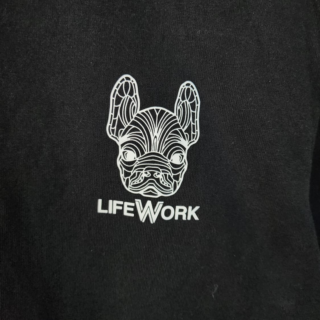 라이프워크 반팔 티셔츠 블랙 상품이미지3