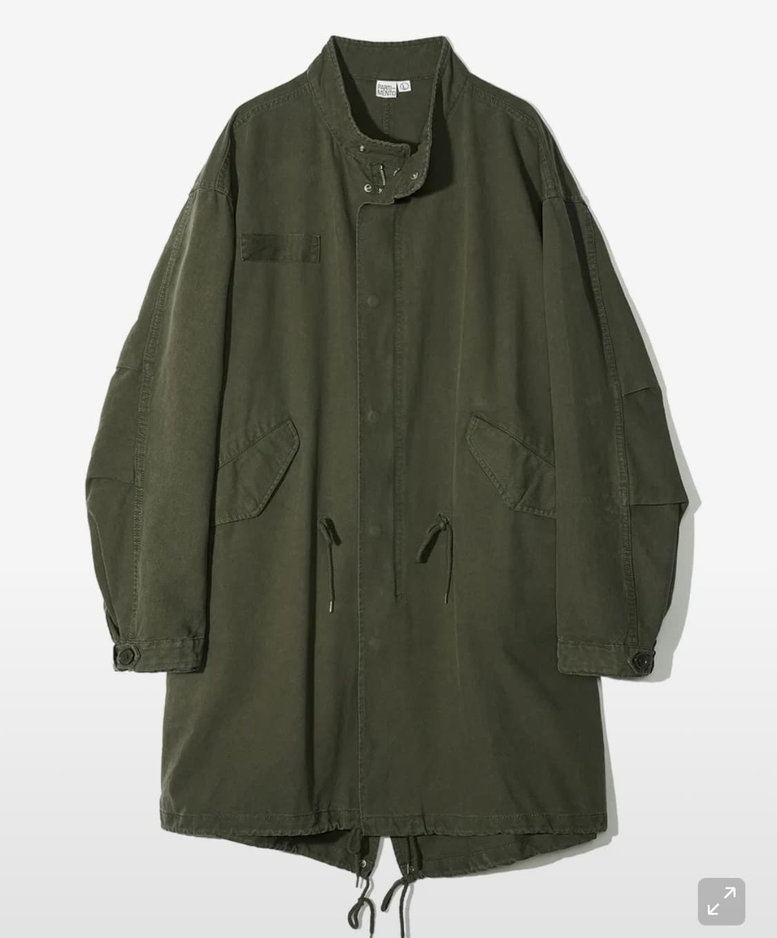 파르티멘토 피시테일 코트 카키 상품이미지1