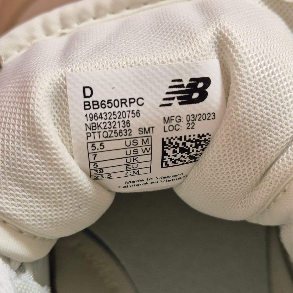 뉴발란스 650R 베이지 마카다미아넛  235 새상품 상품이미지8