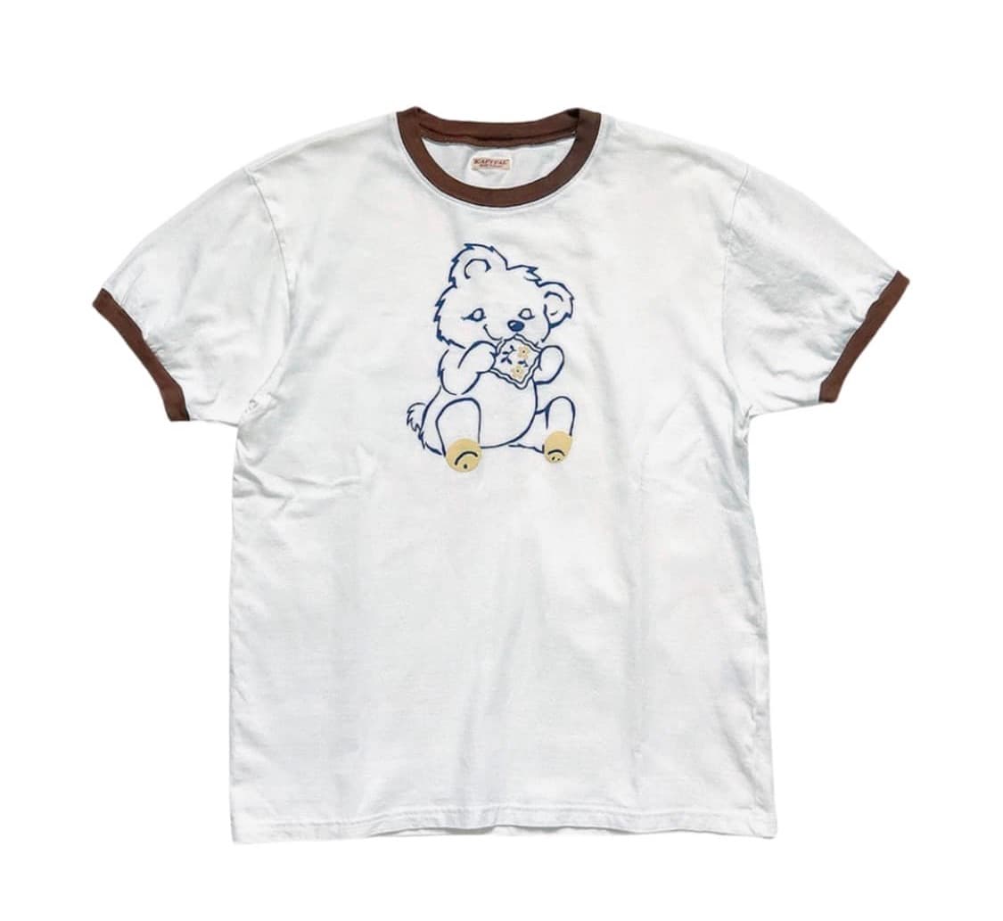 캐피탈 테디 링거 반팔티 4사이즈 상품이미지1