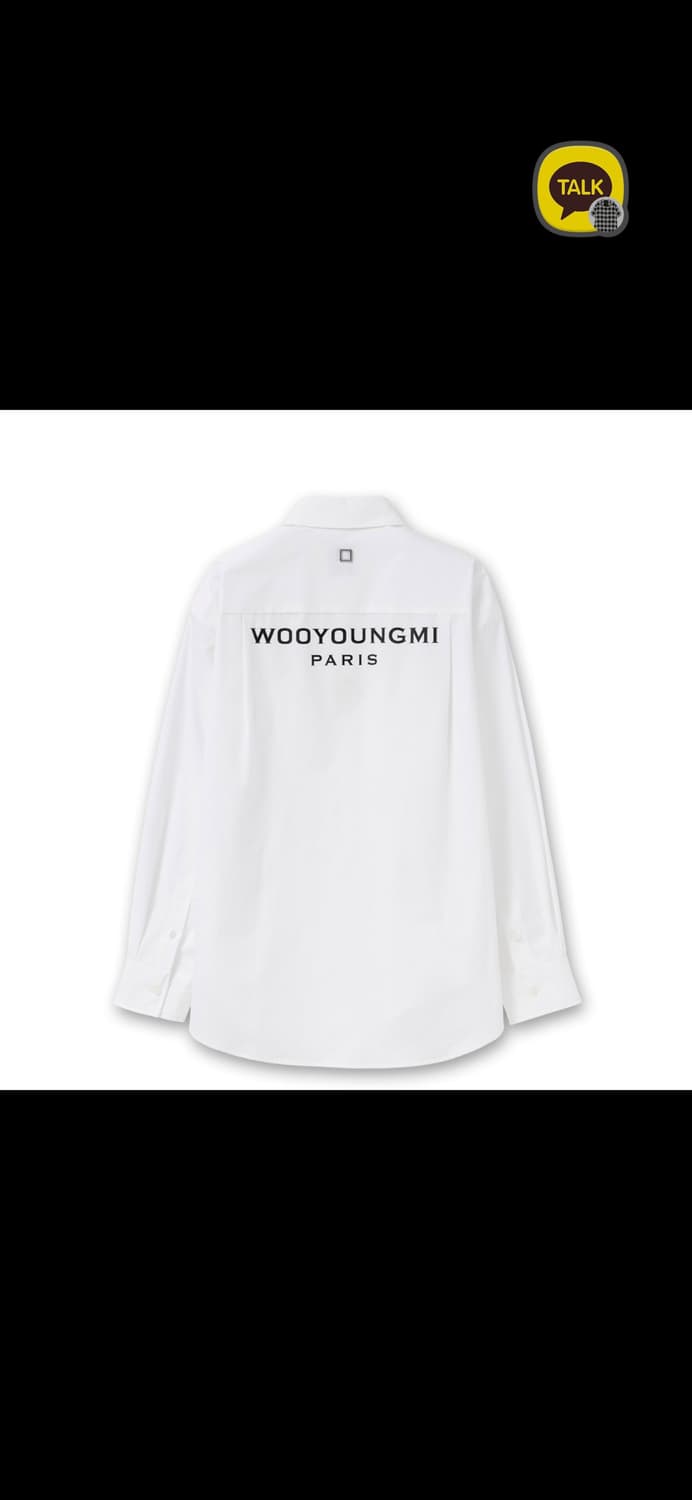 우영미 26ss 백로고 셔츠 상품이미지1