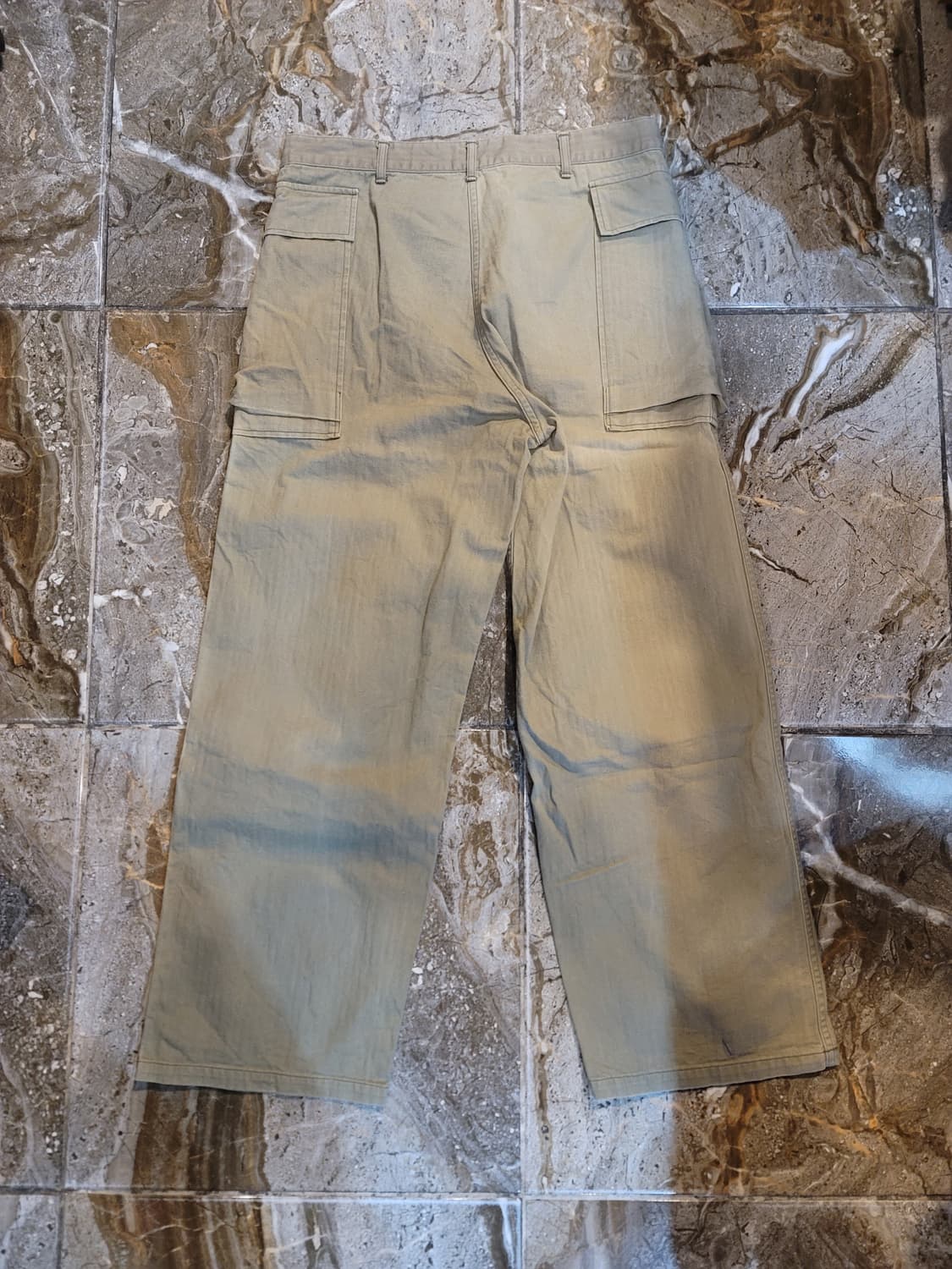 웨어하우스 헤링본 밀리터리 카고 팬츠  상품이미지2